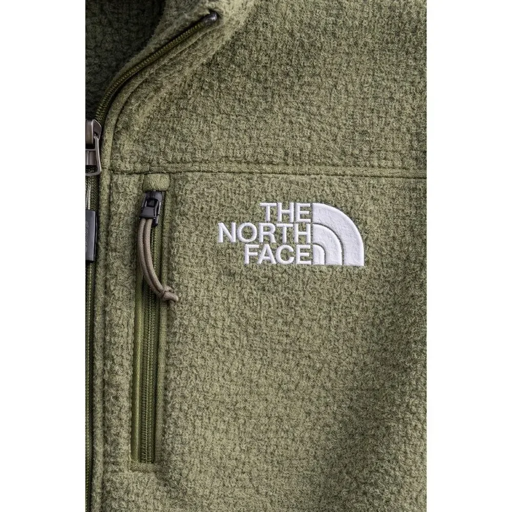 The North Face Men’s XL Green Fleece Vest Full Zip Outdoor Hiking Pockets - Picture 5 of 8